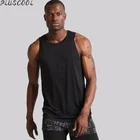 athletic blank plain cotton spandex loose tank tops for men