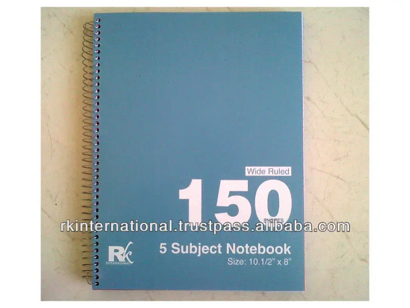 office & school supplies  notebook  spiral notebook  8 subject