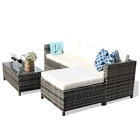 2018 design outdoor luxury rattan garden furniture sofa set