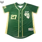 Sublimation team sports 100% polyester jersey baseball