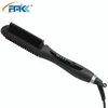 2 in one Hair straightener Curling iron brush rotating Electric ionic Hair brush