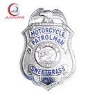 Factory hot sale high quality custom silver blank metal badge lapel pin