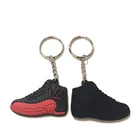 Shoe Shape factory custom rubber soft pvc keychain,key chain custom logo 18years experience