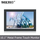 10inch 1280*800pixels 4wire resistive touchscreen industrial monitor with HDMI VGA DVI input