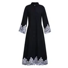 elegant fashion design long sleeve abaya muslim women clothing lace robes from turkey