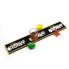 Custom logo embossing eco friendly soft PVC bar drip drink mat