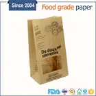 printing label greaseproof kraft paper bread bag with window