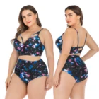 Accept OEM 2019 Sexy High Waist Bikini Swimsuit plus size Swimwear & Beachwear