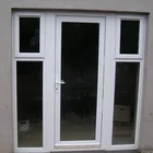 pvc swing casement door america style French door glass inserts upvc bedroom window and door manufacturer