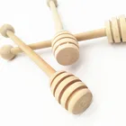 15.5CM Wooden Honey Dipper With Ball On The Top