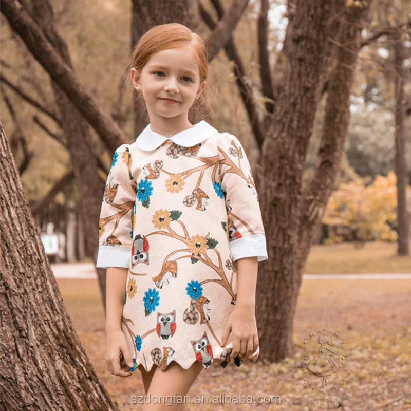 Moda de Primavera bebé vestido de niña de otoño traje Enfant Fille de estilo europeo vestido de bebé niña