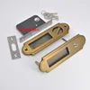 Classical style Invisible wooden bar door sliding door lock with key,Custom zinc alloy sliding hidden door window latch handle