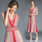 Spot XC5398065 European station front and back wear sleeveless knit dress