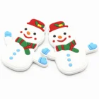 Cute Christmas Gifts Souvenirs 3D PVC Refrigerator Magnets Fridge Magnet Custom