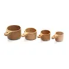 Kitchen Beech Wood Measuring Cup With Short Handle And Hanging Hole