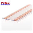 Shelf price label holder supermarket tag holder clear PVC plastic clip strip