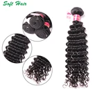 9A Deep Wave Cuticle Aligned Unprocessed Natural Color Cheap Virgin Malaysian Human Hair Weave Bundles