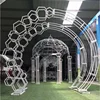 New Model White Metal Rose Wedding Garden Arch For Events