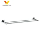 Bathroom Round Double Towel Shelf Chrome