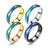 2018 Hot Selling Creative Fashion Jewelry Temperature Emotion Feeling Rings Color Change 316 L Stainless Steel MoodRings