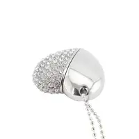 crystal diamond heart shaped jewelry wedding gift usb memory