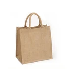 Promotional reusable tote shopping jute bag