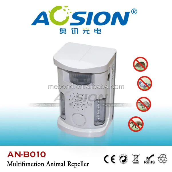 factory supply ultrasonic solar animal repeller/dog deterrent