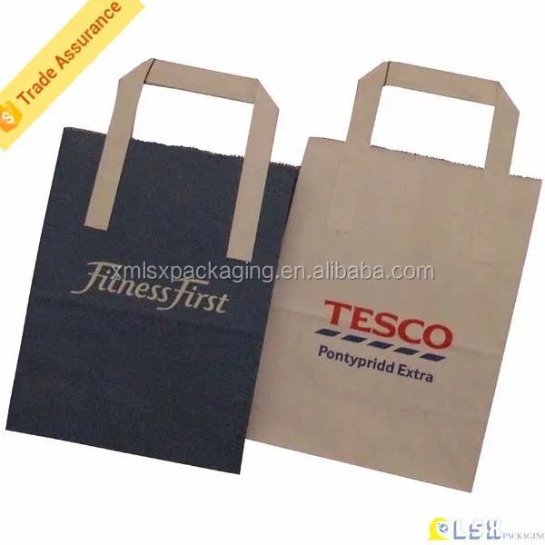 hot sale logo printing color appointed paper kraft paper bag