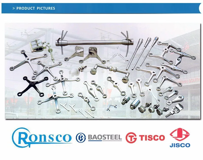 High Quality Two Three Four Arm Stainless Steel Glass Spider Holder