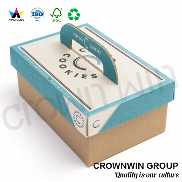 top sale different types personalized gift box with handle crown