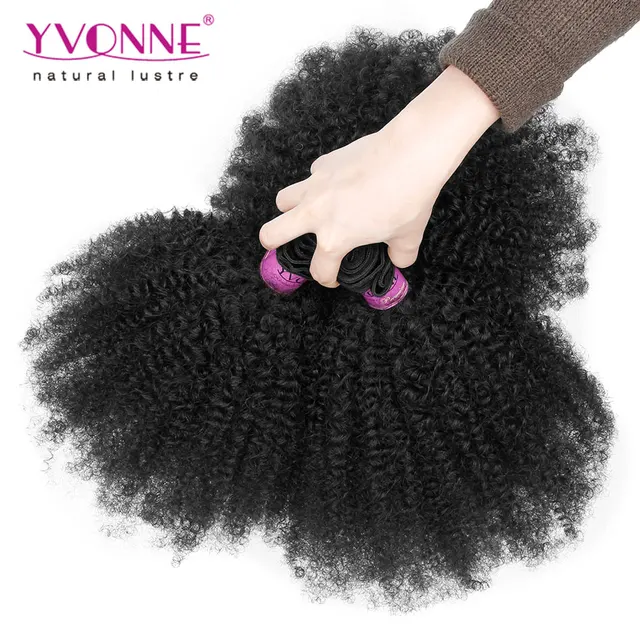 Yvonne Top Selling Afro Curly Brazilian Virgin Remy Hair