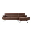 Modern Light Brown Tan Real Pure Leather Mart Sofa Couch