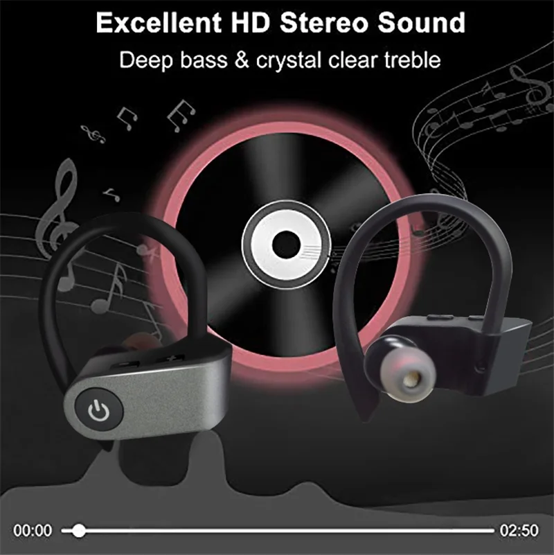 AKZ-W2 TWS Sport Earphones BT5.0 Wireless Headphone Headset Freedom Ear Hook True Wireless Sport Earbud - ANKUX.COM