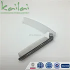 Hotel Travel Folding Massage Two Color Ribs Portable Disposable Plastic Comb