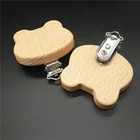 Wooden Baby Nipple clip Holder Funny baby pacifier Factory