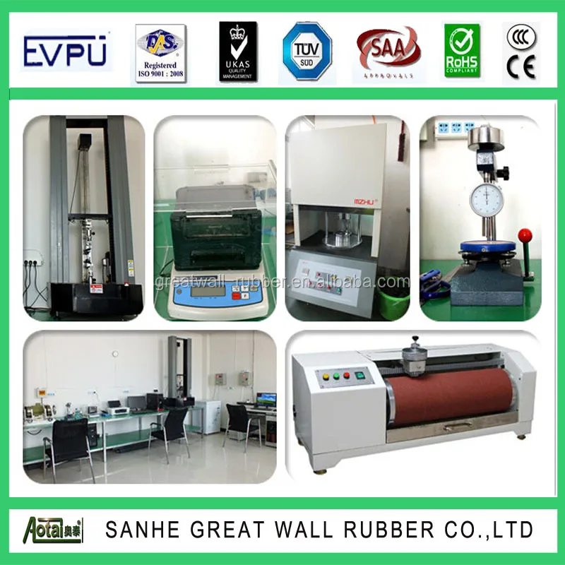 Great Wall brown color Natural rubber sheet sole mat/rubber sheet roll
