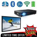 WOWOTO T8E Full HD Mini Portable Projector WiFi&Bluetooth and 100 inch frame screen a whole set of cheap and large
