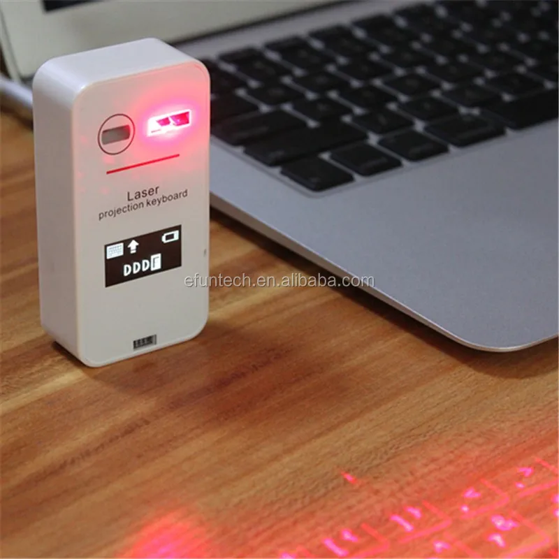 À la mode et portable Projecteur Laser Virtuel Sans Fil Clavier pour tablette téléphone et PC