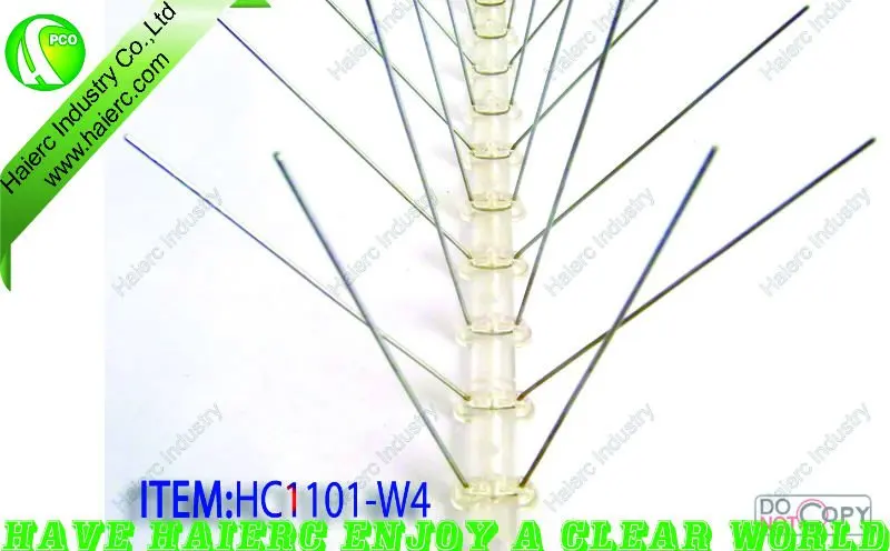 all made of ss bird spikes plastic bird repellent device sound bird repeller new product