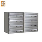 Outdoor wall mounted mailbox building
