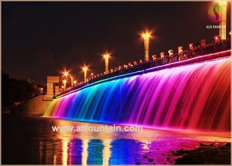 bridge waterfall fountain