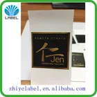 Wine Private logo label with Embossed and Gold Hot foil stamping printed Custom label Wine stickers