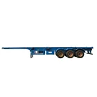 Good sale tri-axle 40feet or 20feet used container trailer flatbed truck trailer