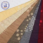 FUSHI Fancy 100% Polyester Jacquard Sunflower Blackout Roller Blind Fabric