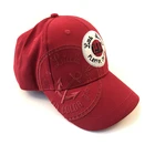 WCA audit children hat red good cotton baseball cap tower embroidery logo