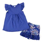 Girl sports clothes sets children boutique clothing fall casual outfits with short sleeve