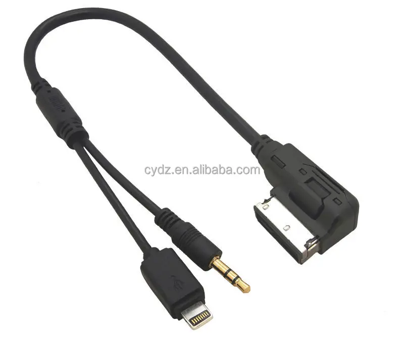 For Audi VW iPod iPhone 5 6 Car Cable AUX AMI MMI Audio Interface Lead Connector - ANKUX.COM