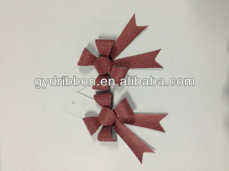 satin ribbon pull bow gift wrapping bow for christmas/valentine