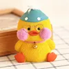 High Quality Lovely Cartoon Image Yellow Duck Shaped Ceramic Piggy Bank Coin Bank for Kid