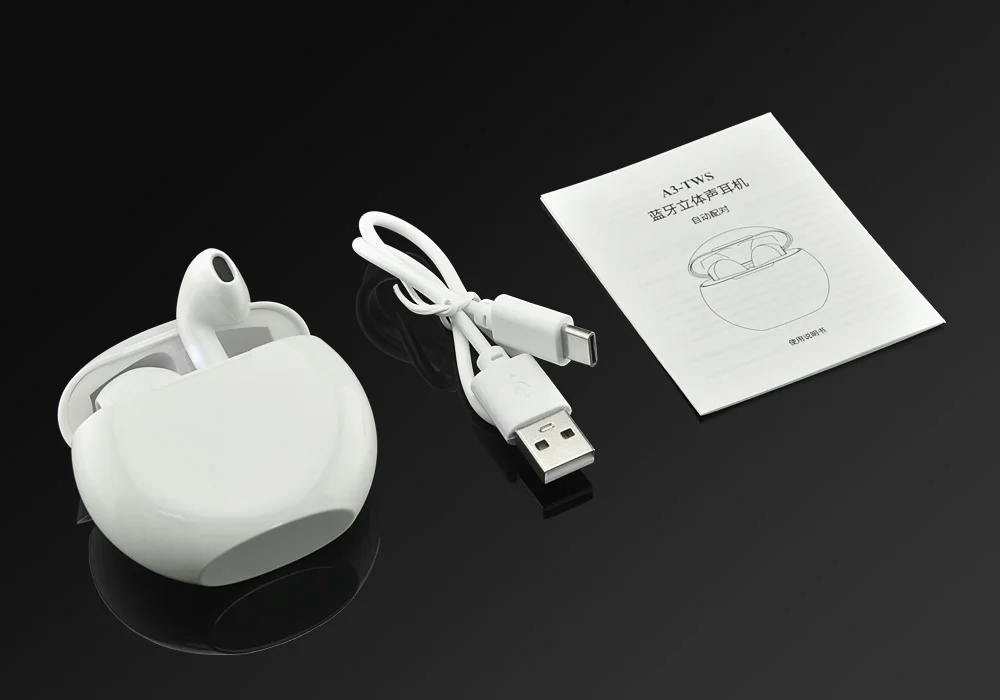 Latest TWS BT Earphone Wireless Earbuds Sport Handsfree Earphone TWS-A3 - ANKUX.COM